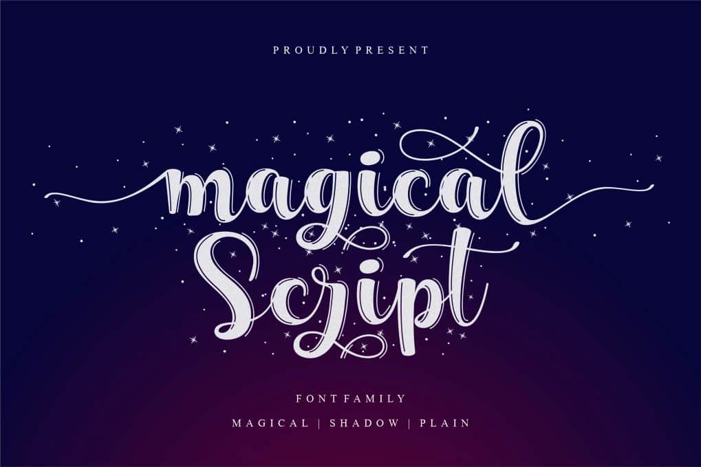 A script handwritten font