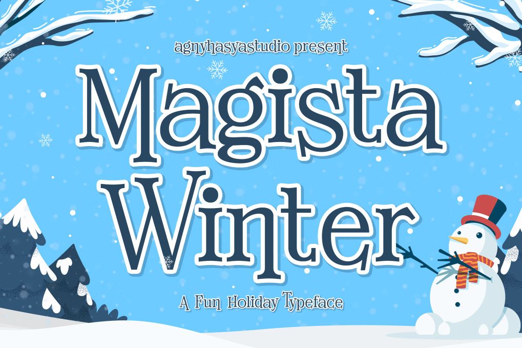 A fun holiday typeface