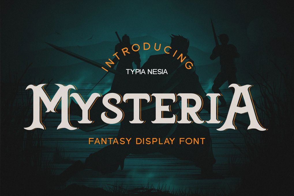 A fantasy gaming display font