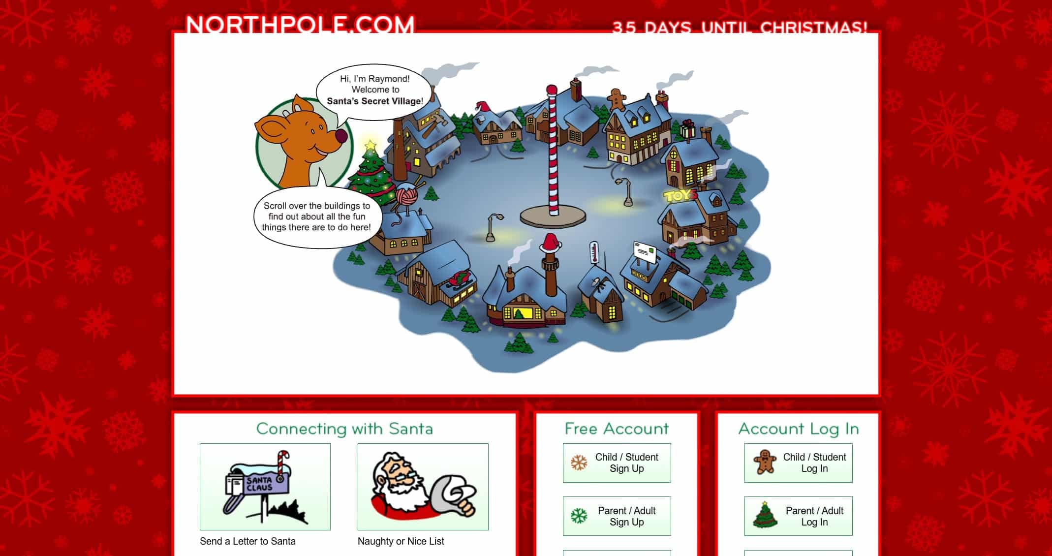 Santa Claus website named North Pole
