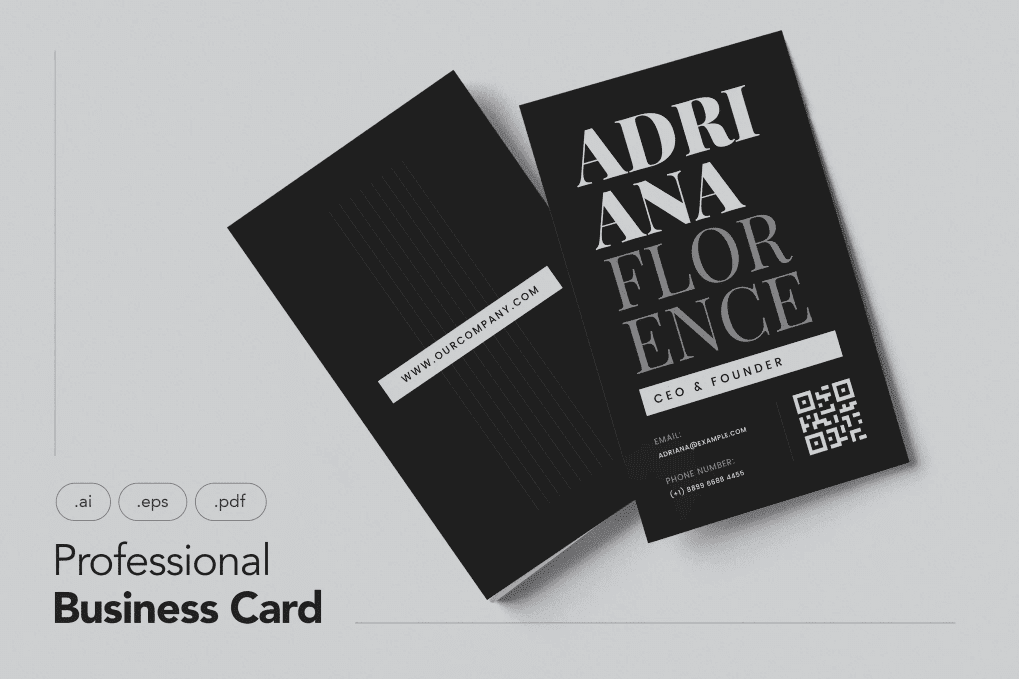 A professional business card