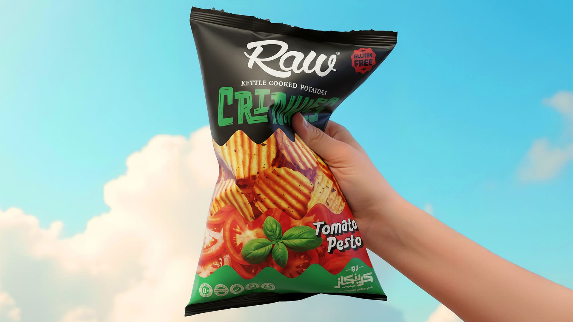 A healthy chips in hand