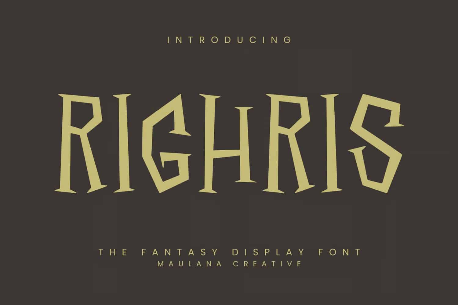 The fantasy display font