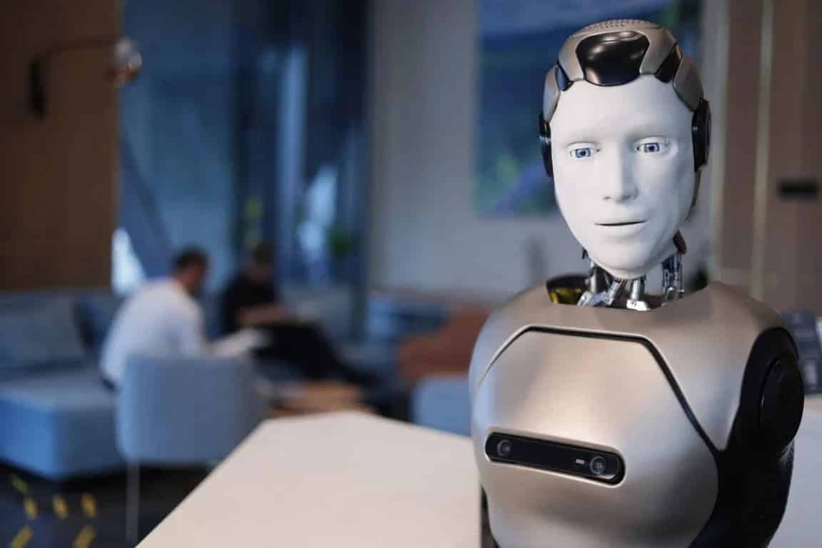 Disctop robot humanoid from russia