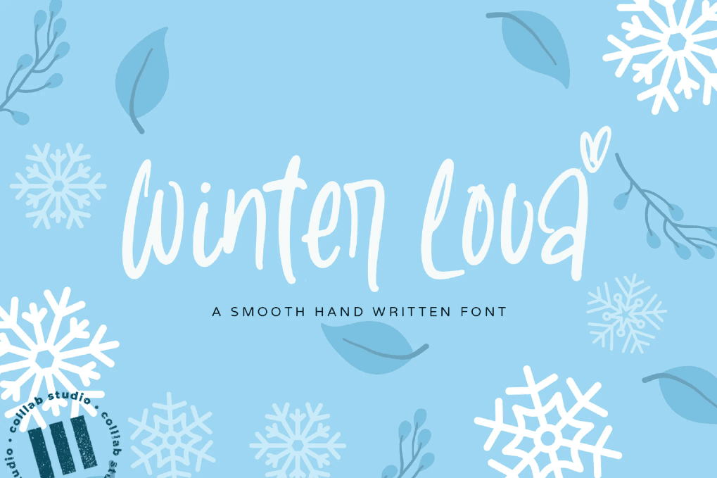 A smooth hand written font