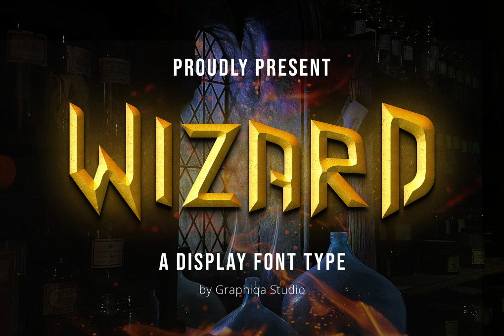 A magic display font