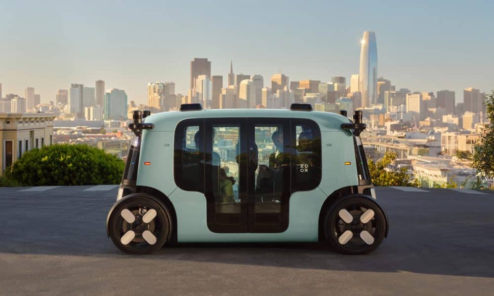 Zoox robotaxi in San Francisco