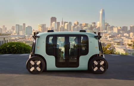 Zoox robotaxi in San Francisco