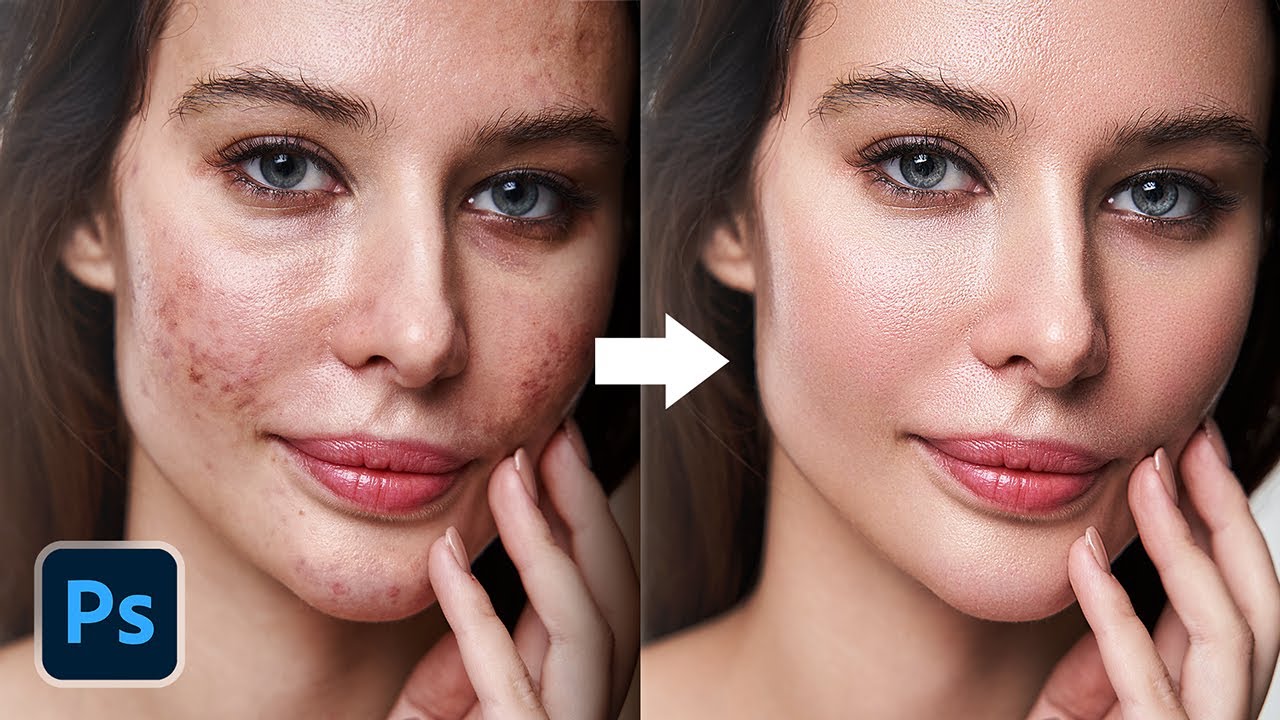 3 ways to auto-repair skin in Photoshop tutorial