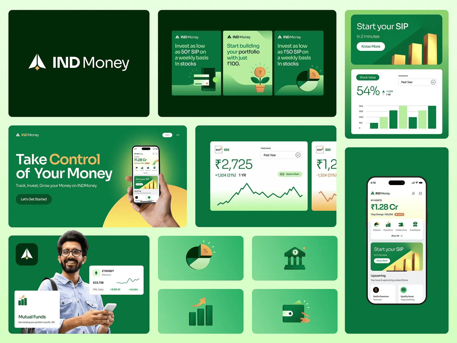 Bento Grid - Finance App & Web UI