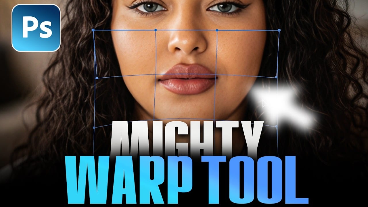 A mighty warp tool using in Photoshop tutorial