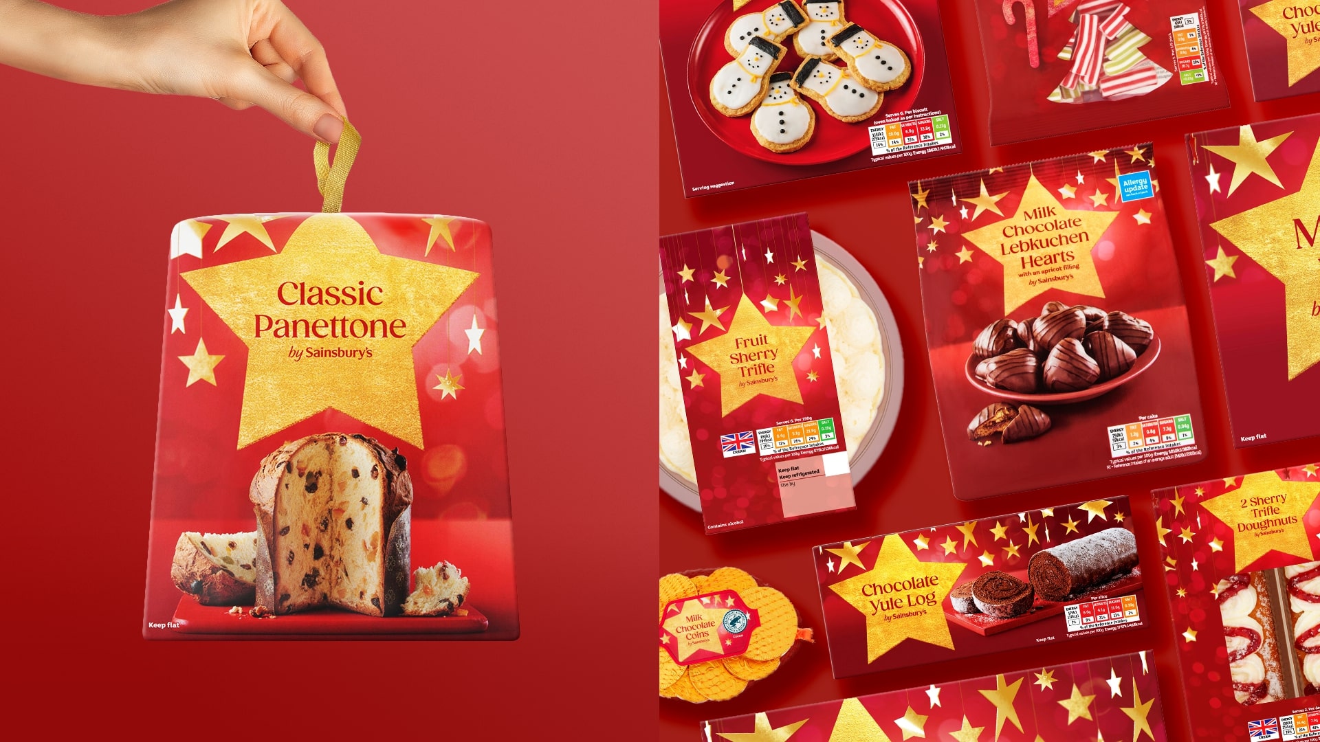 Sainsbury's Panettone and Christmas cookies