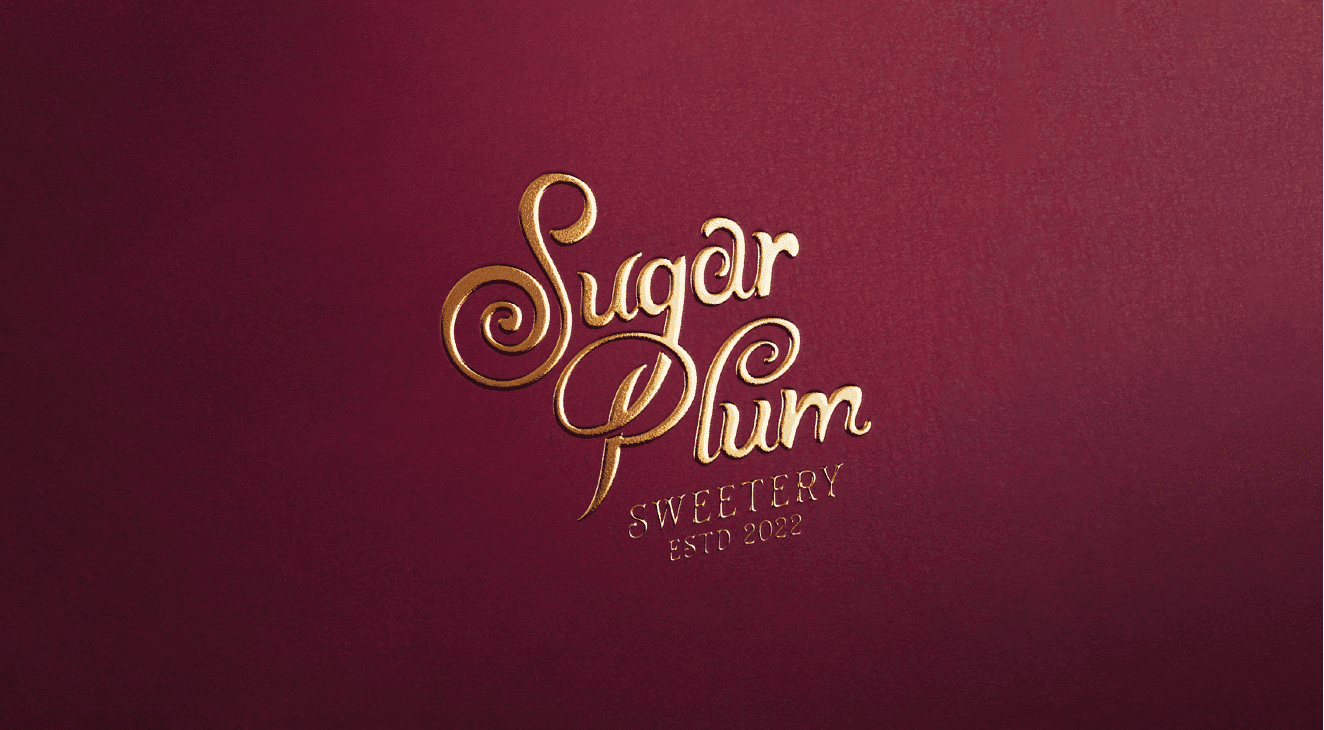 Sugar Plum Sweetery logo design