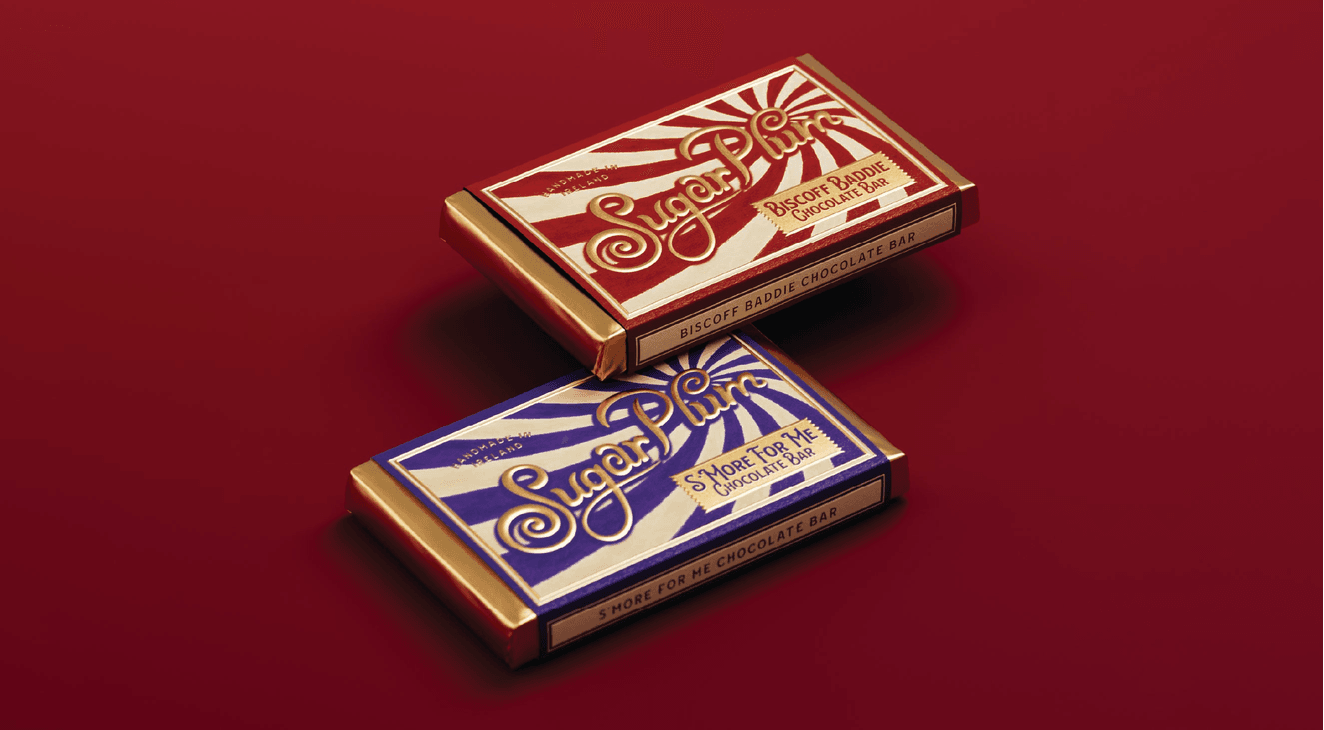 A Sugar Plum Sweetery chocolate laying