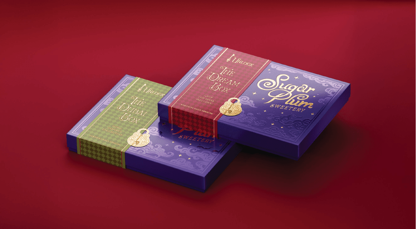 A chocolate in candy box for gifts