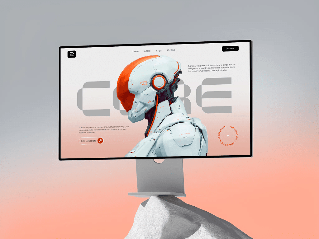 A futuristic web design