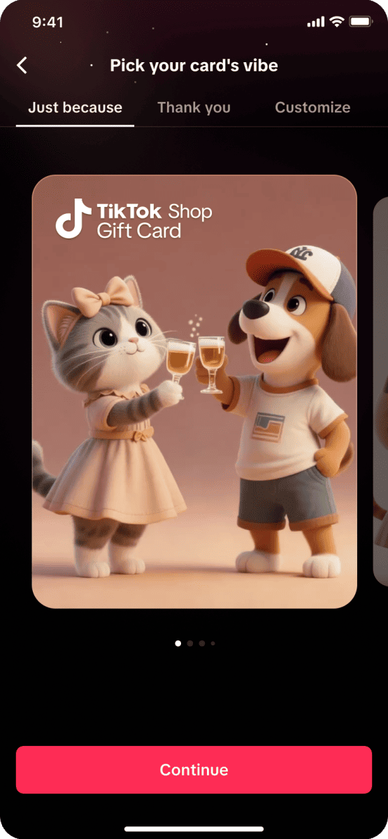 TikTok Shop Gift Card