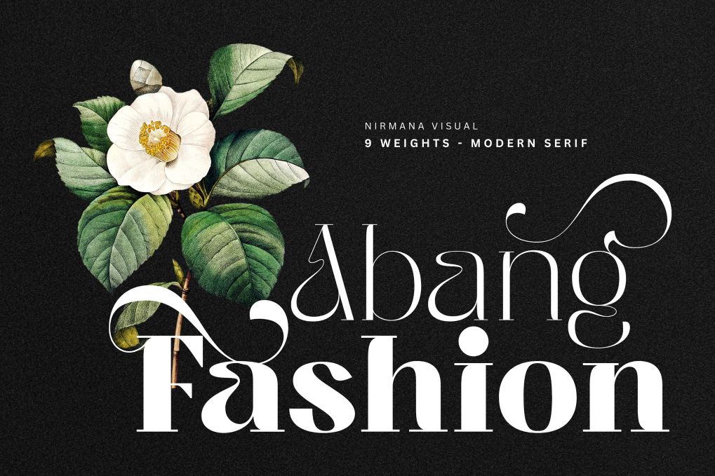 A modern serif branding font
