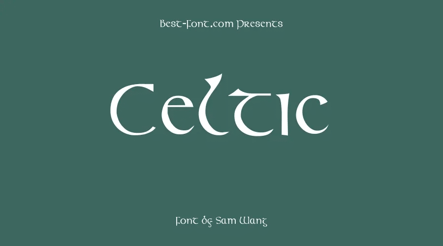 A free Celtic font