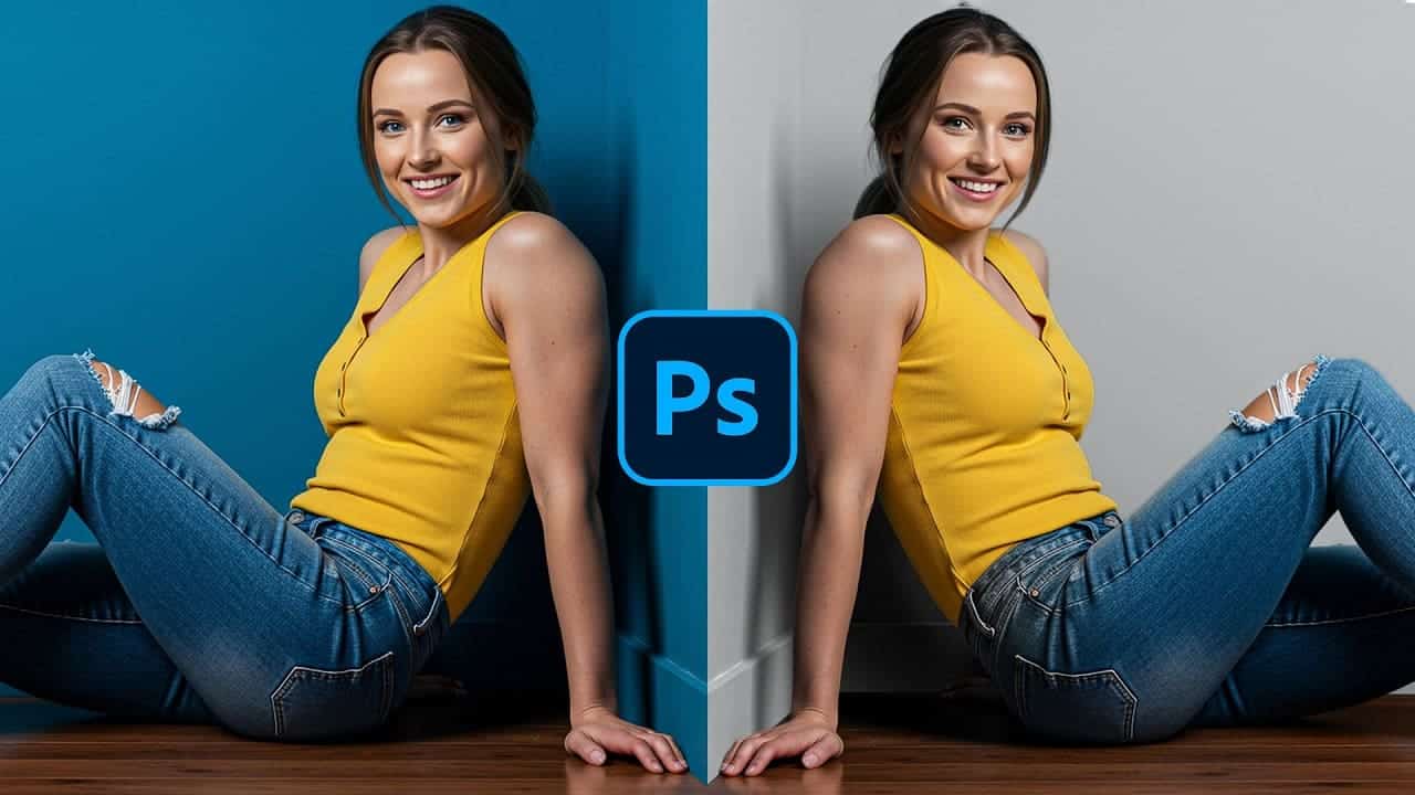 Change background colors in Photoshop tutorial