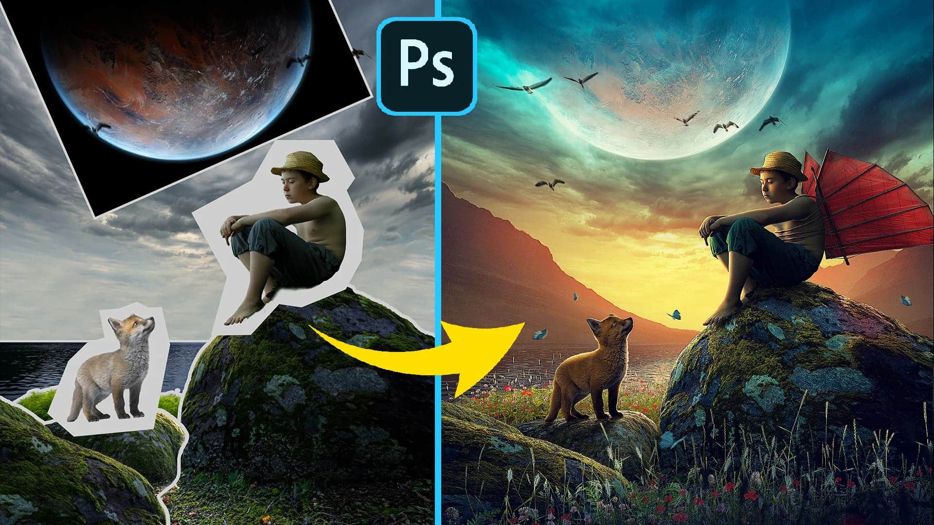 Learn photo manipulation in Photoshop video tutorial