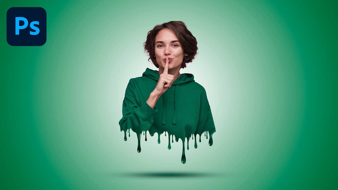 Create a dripping effect in Photoshop tutorial