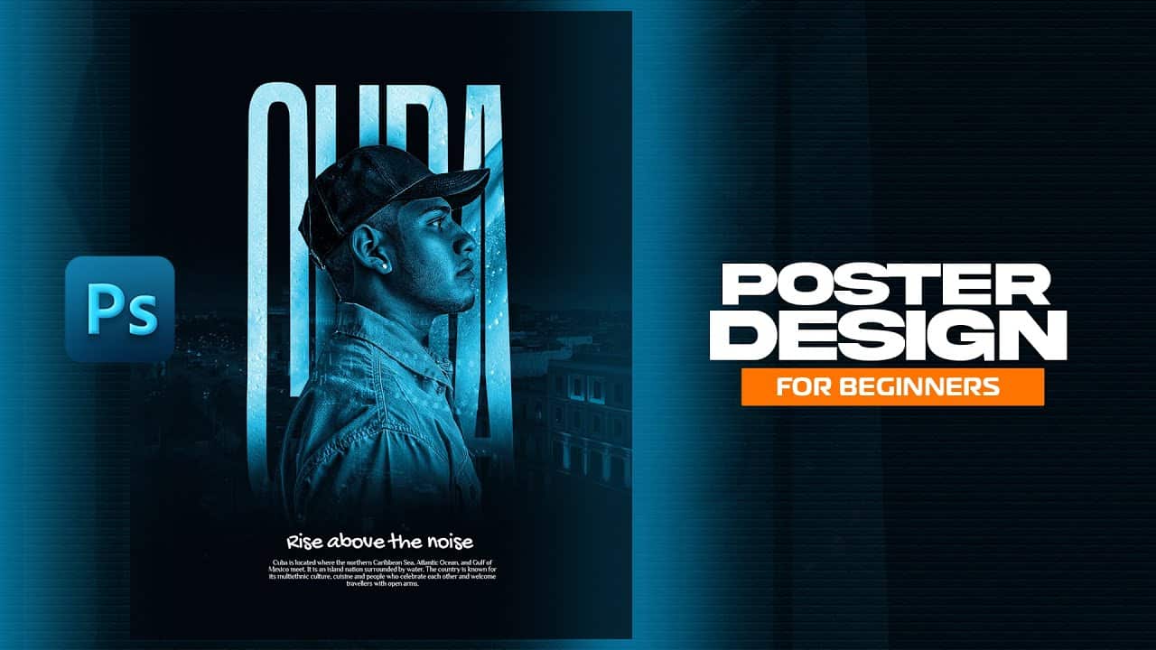 A poster design Photoshop tutorial for beginners