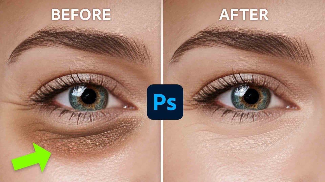 Remove dark circles in Photoshop tutorial