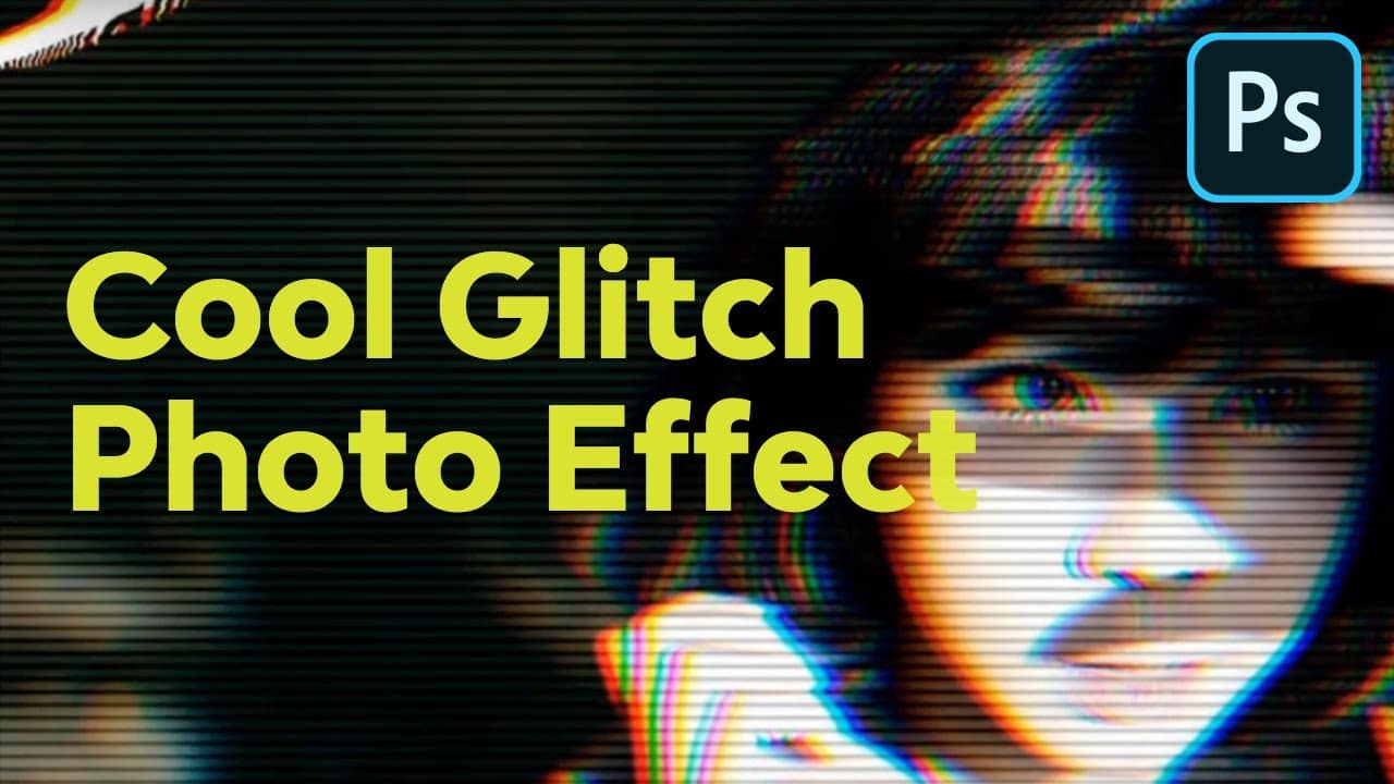 A cool glitch photo effect in Photoshop tutorial