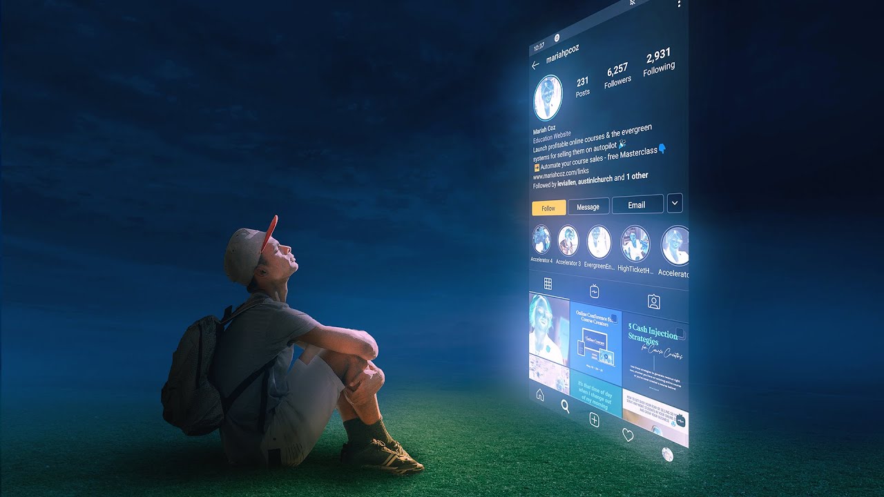 Create a holographic Instagram photo effect in Photoshop