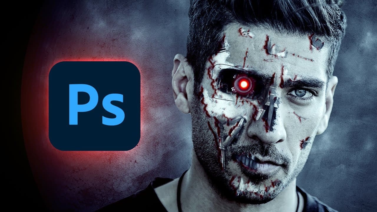 Make a terminator photo effect in Photoshop