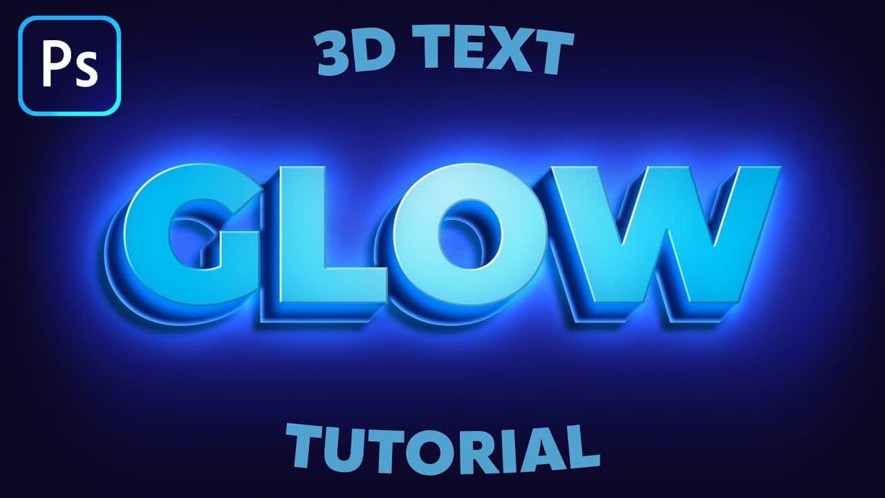 A 3D glow text effect in Photoshop tutorial