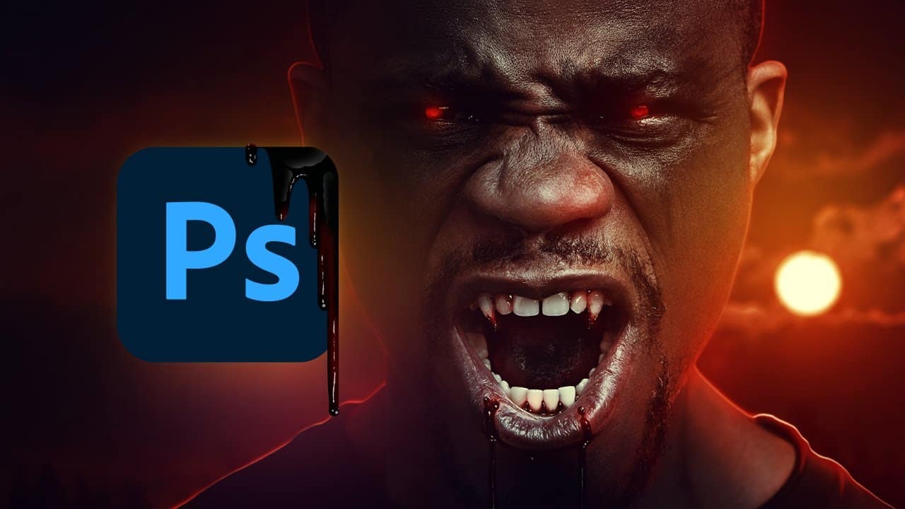 How to make yourself a vampire in Photoshop
