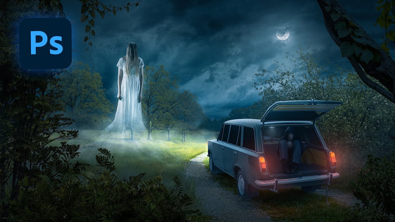 Lost Ghost Photo Manipulation Photoshop Tutorial