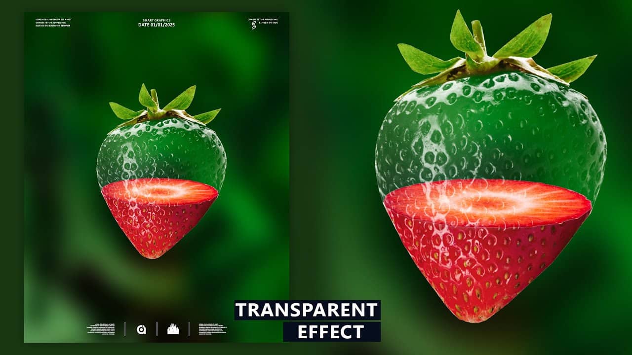 Make a transparent effect in Photoshop for beginners