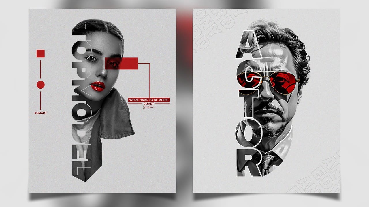 Create a poster design masking in Photoshop tutorial