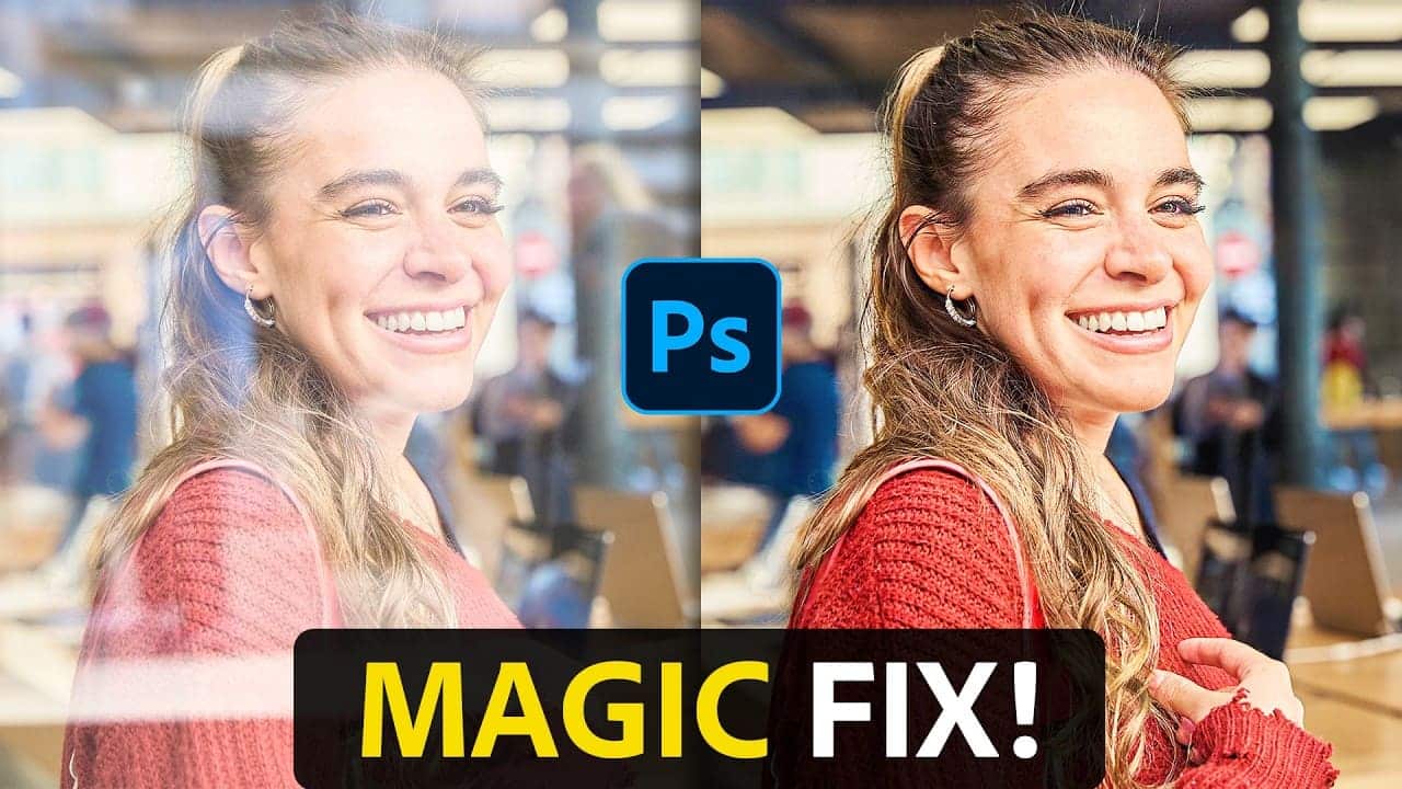 Remove window reflections in Photoshop tutorial