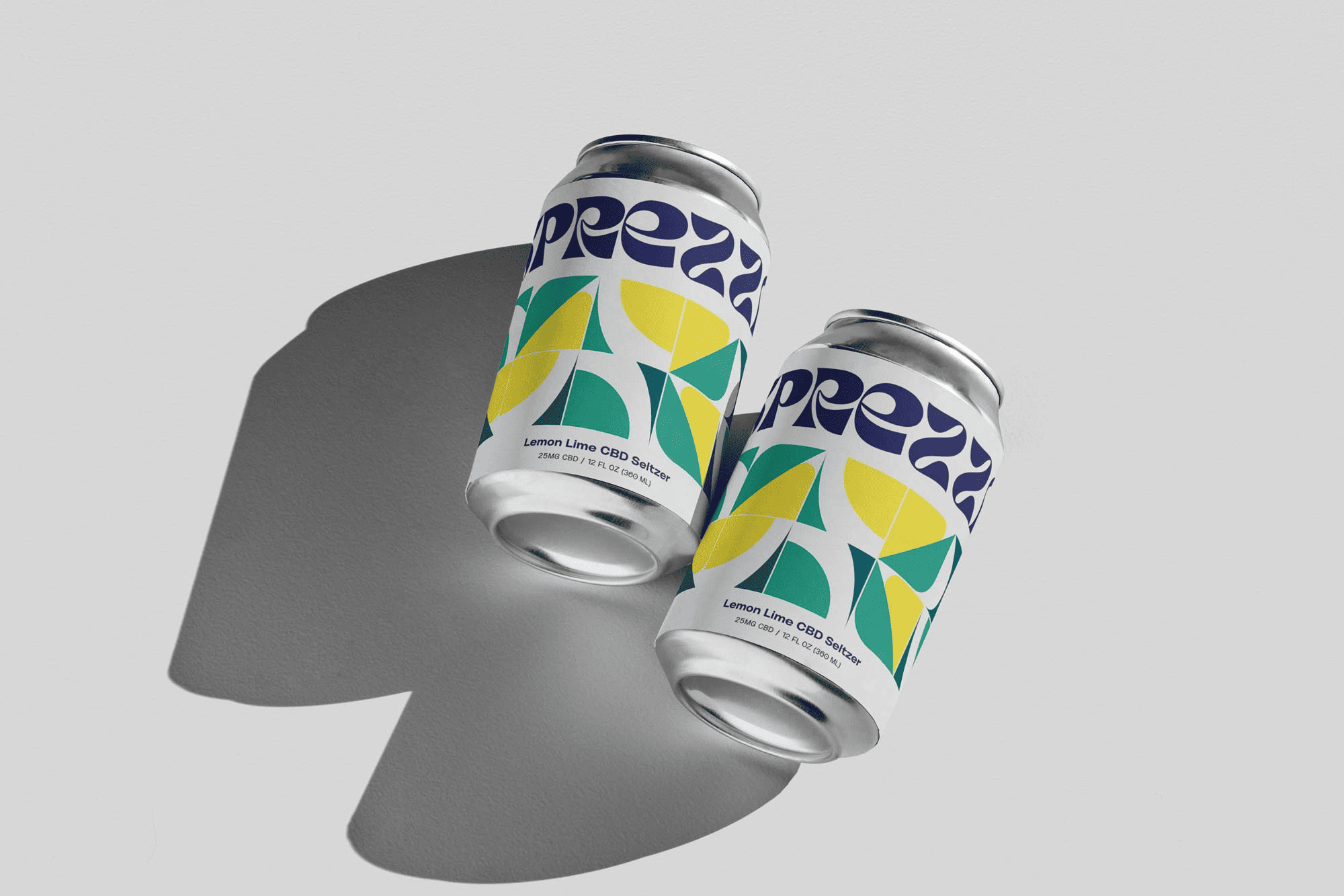 two cans of Sprezza Seltzer