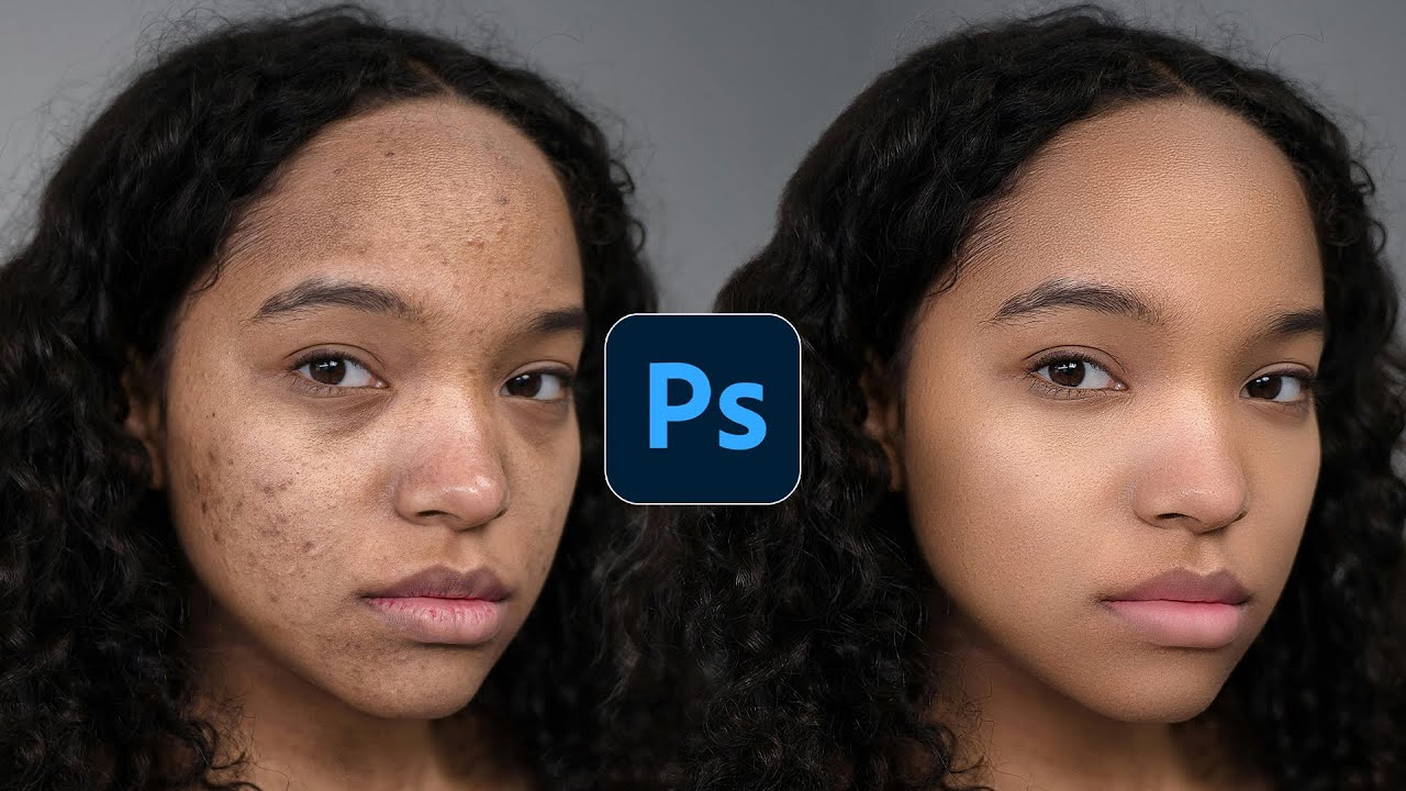 A retouching technique in Photoshop tutorial