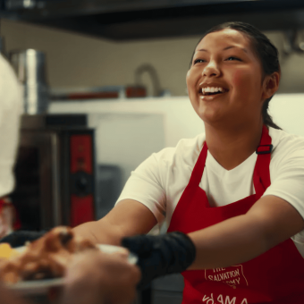 The Salvation Army Give with Joy ad