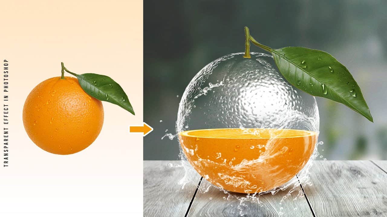 Create a transparent effect in Photoshop tutorial