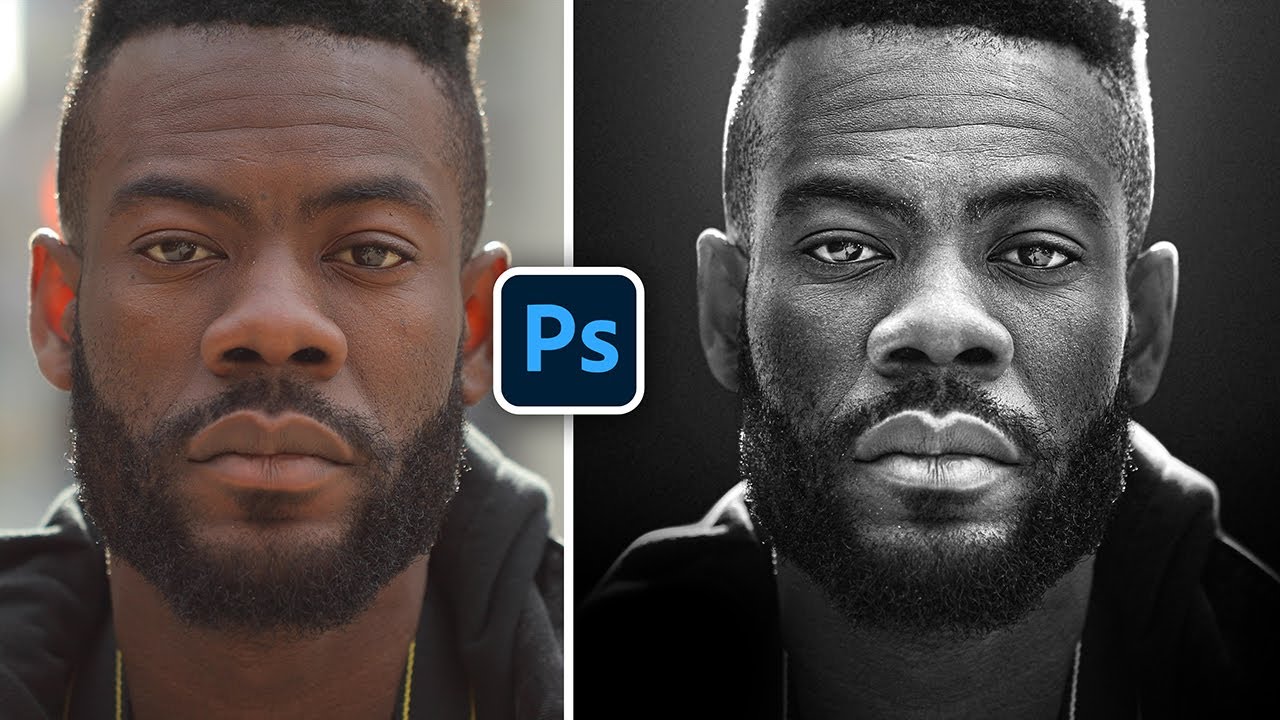 Turn boring portraits to black and white in Photoshop tutorial