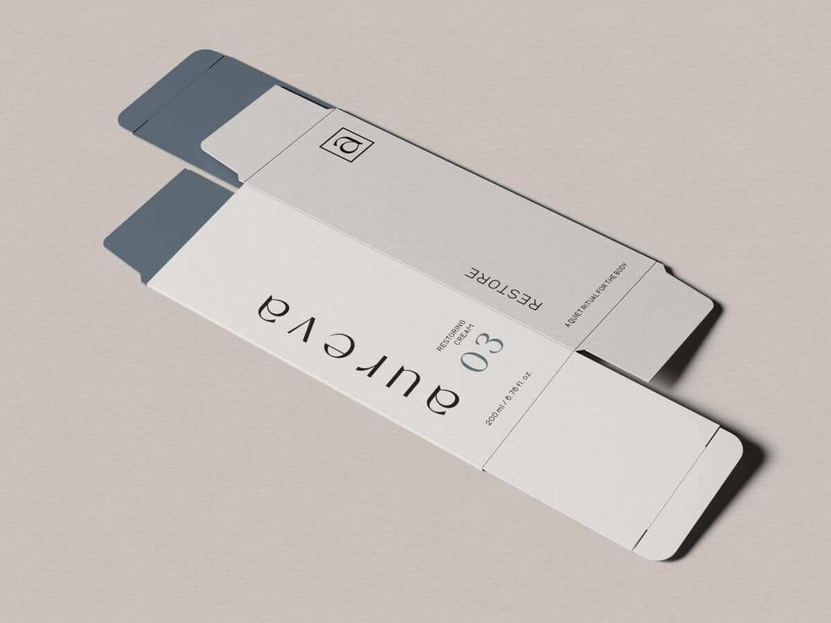 Aureva skincare packaging