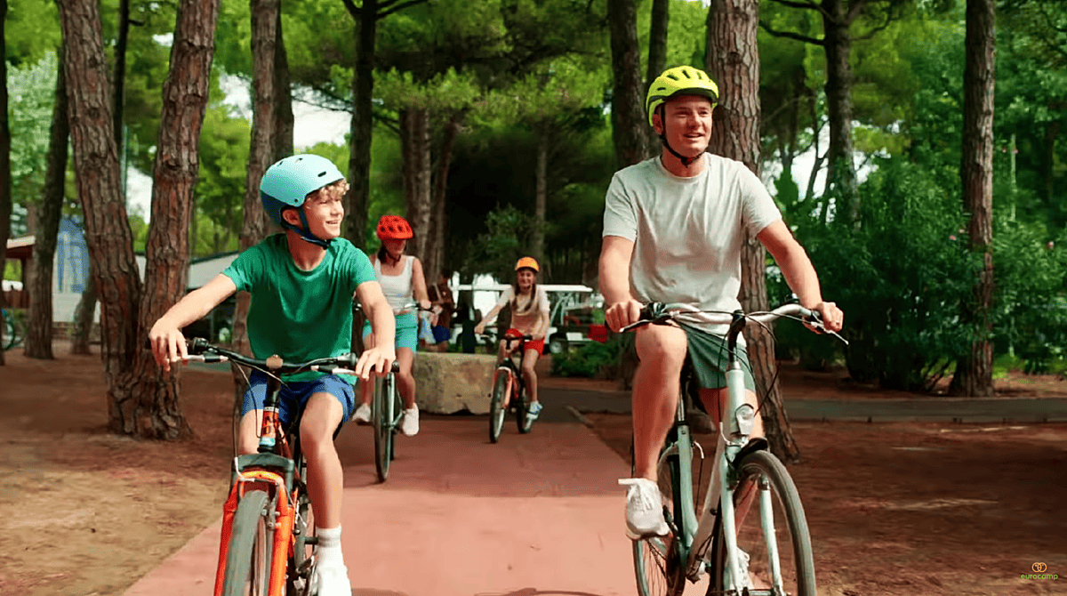 People driving with a bikes