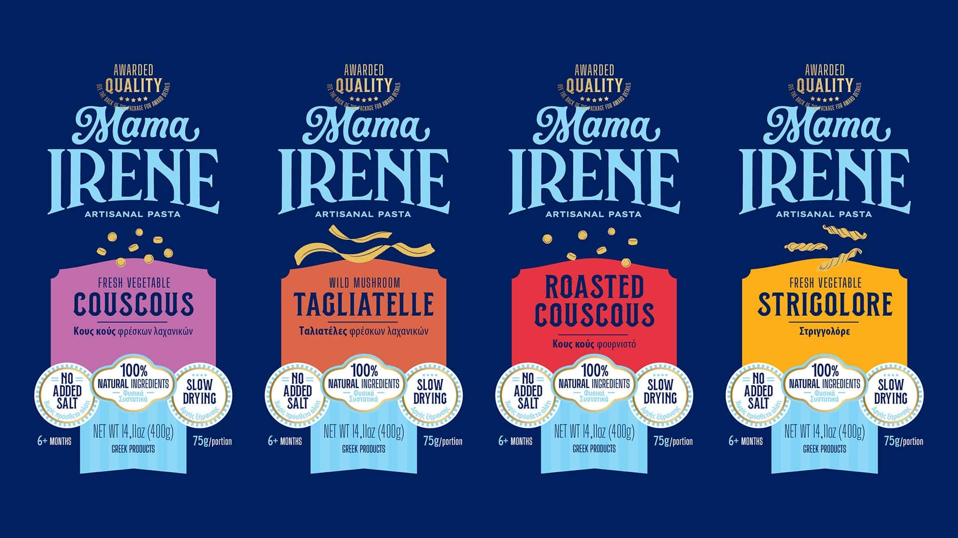 Mama Irene different badges