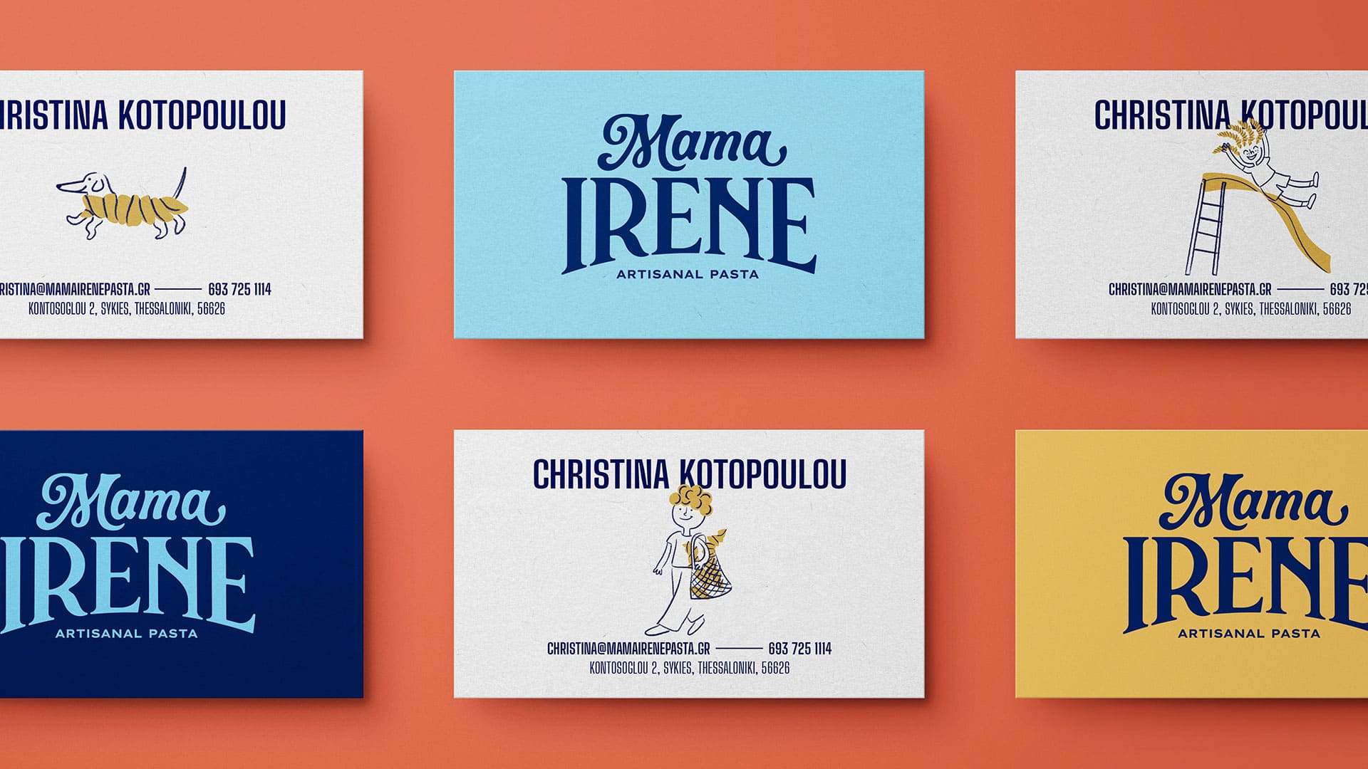 Mama Irene business cards