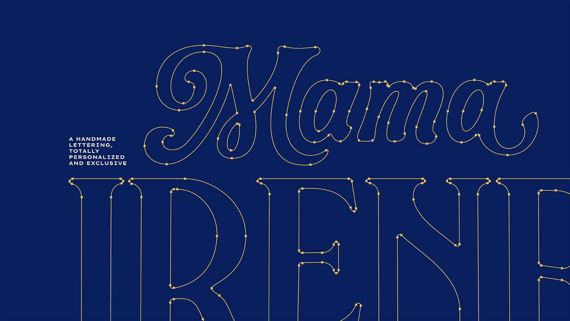 Mama Irene logo lettering