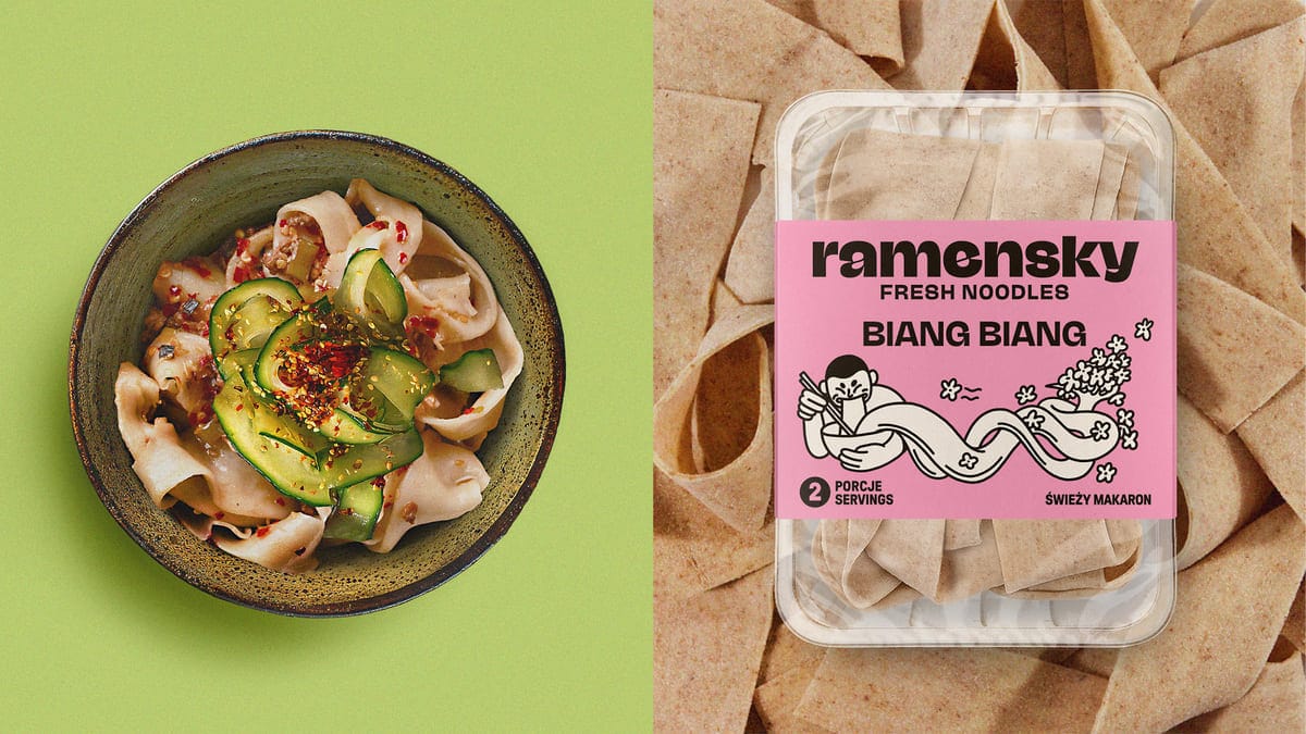 Ramensky noodles packaging and look