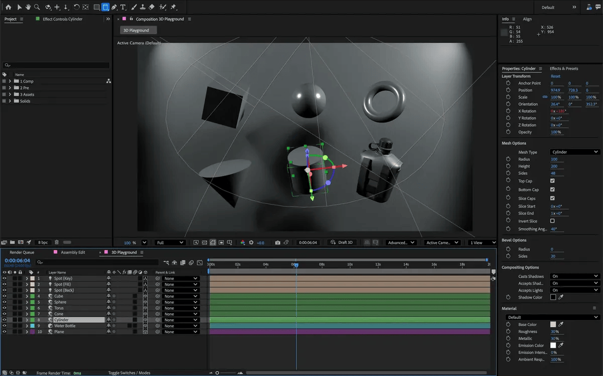 3D design in After Effects