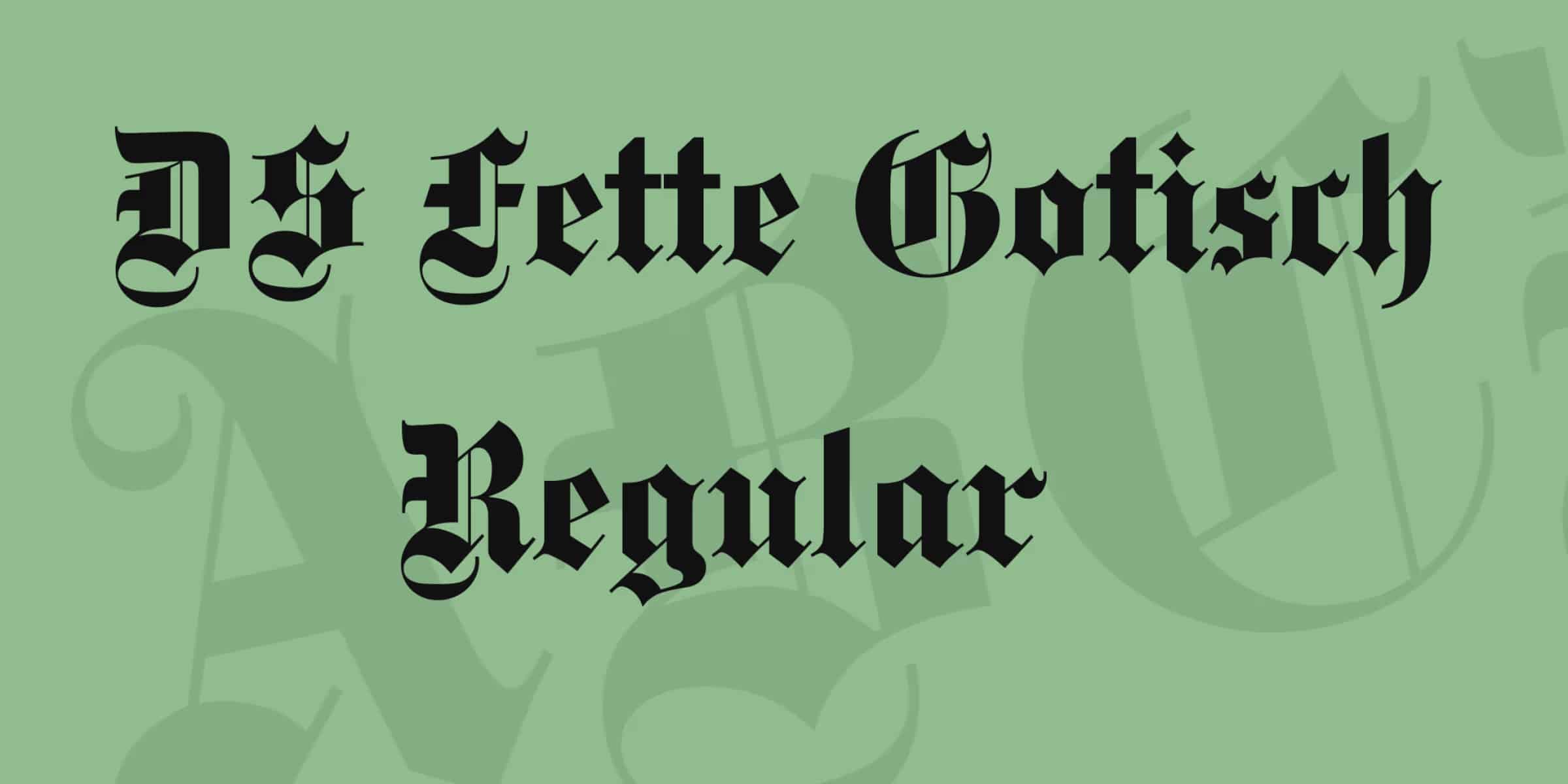 Free Gotisch Regular Font
